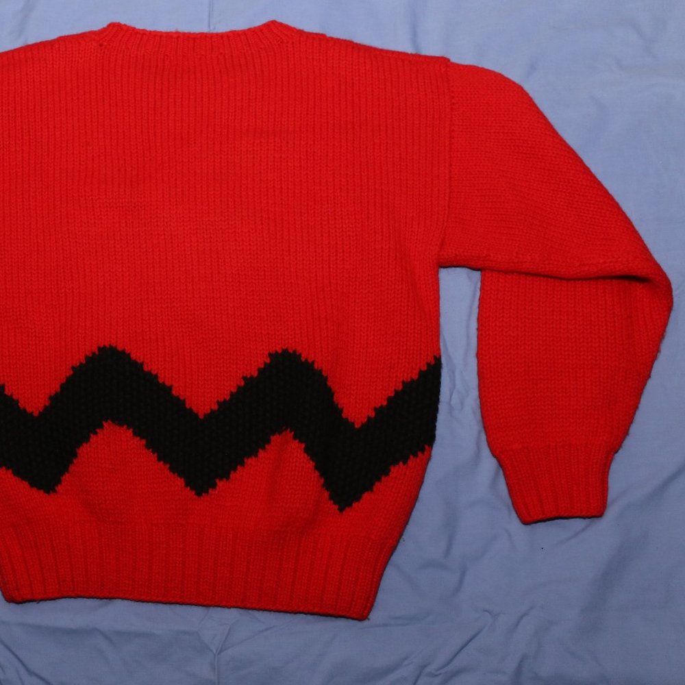 "Snoopy and Friends By Bill Ditfort" Charlie Brown Wool Sweater